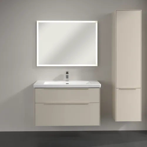 Bild von VILLEROY BOCH Subway 3.0 Hochschrank, 2 Türen, 400 x 1710 x 362 mm, Cashmere Grey / Cashmere Grey #C58702VN