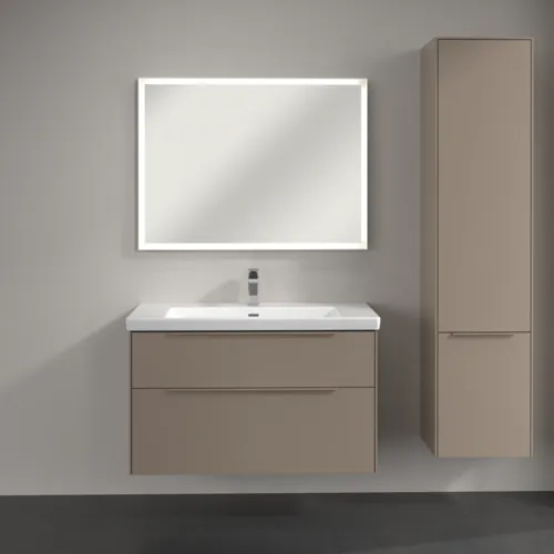 Picture of VILLEROY BOCH Subway 3.0 Tall cabinet, 2 doors, 400 x 1710 x 362 mm, Taupe / Taupe #C58702VM