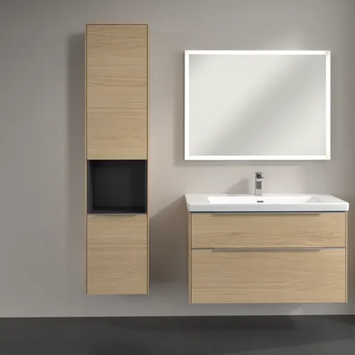 Bild von VILLEROY BOCH Subway 3.0 Hochschrank, 2 Türen, 400 x 1710 x 362 mm, Nordic Oak / Nordic Oak #C58800VJ