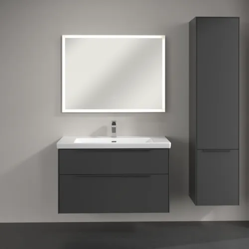 Obrázek VILLEROY BOCH Subway 3.0 Vysoká skříň, 2 dveře, 400 x 1710 x 362 mm, Grafitová / Grafitová #C58702VR