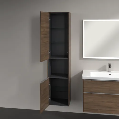 Bild von VILLEROY BOCH Subway 3.0 Hochschrank, 2 Türen, 400 x 1710 x 362 mm, Arizona Oak / Arizona Oak #C58800VH