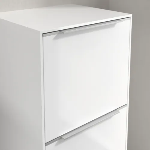 Bild von VILLEROY BOCH Subway 3.0 Seitenschrank, 1 Auszug, 1 Tür, 400 x 860 x 362 mm, Brilliant White / Brilliant White #C59500VE