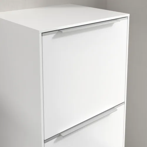 Bild von VILLEROY BOCH Subway 3.0 Seitenschrank, 1 Auszug, 1 Tür, 400 x 860 x 362 mm, Pure White / Pure White #C59500VF