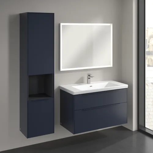 Bild von VILLEROY BOCH Subway 3.0 Hochschrank, 2 Türen, 400 x 1710 x 362 mm, Marine Blue / Marine Blue #C58802VQ
