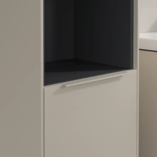 Bild von VILLEROY BOCH Subway 3.0 Hochschrank, 2 Türen, 400 x 1710 x 362 mm, Cashmere Grey / Cashmere Grey #C58802VN