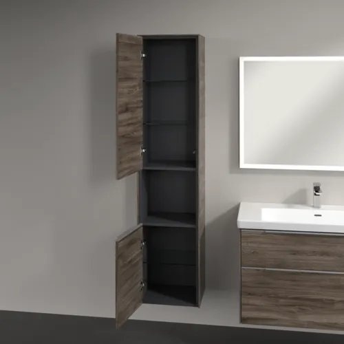 Bild von VILLEROY BOCH Subway 3.0 Hochschrank, 2 Türen, 400 x 1710 x 362 mm, Stone Oak / Stone Oak #C58800RK