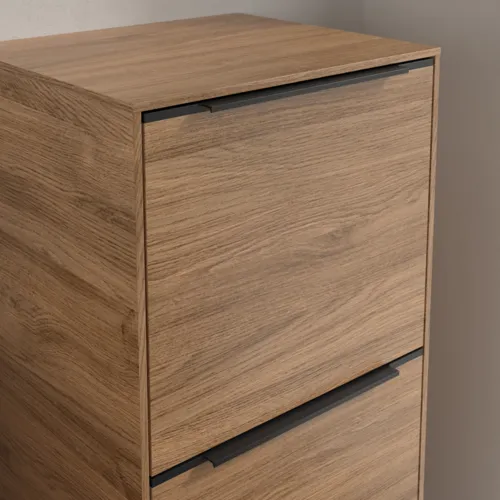 Bild von VILLEROY BOCH Subway 3.0 Seitenschrank, 1 Auszug, 1 Tür, 400 x 860 x 362 mm, Kansas Oak / Kansas Oak #C59501RH