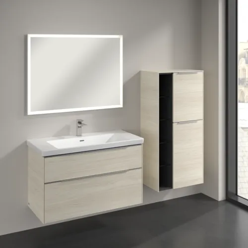 Bild von VILLEROY BOCH Subway 3.0 Mittelschrank, 2 Türen, 574 x 1200 x 362 mm, White Oak / White Oak #C59900AA