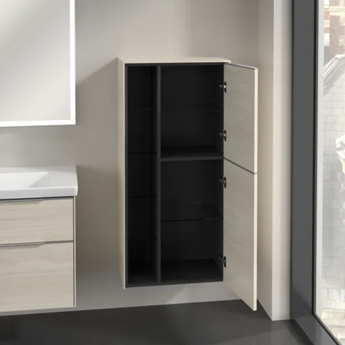 Bild von VILLEROY BOCH Subway 3.0 Mittelschrank, 2 Türen, 574 x 1200 x 362 mm, White Oak / White Oak #C59900AA