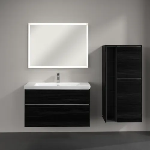 Bild von VILLEROY BOCH Subway 3.0 Mittelschrank, 2 Türen, 574 x 1200 x 362 mm, Black Oak / Black Oak #C59900AB