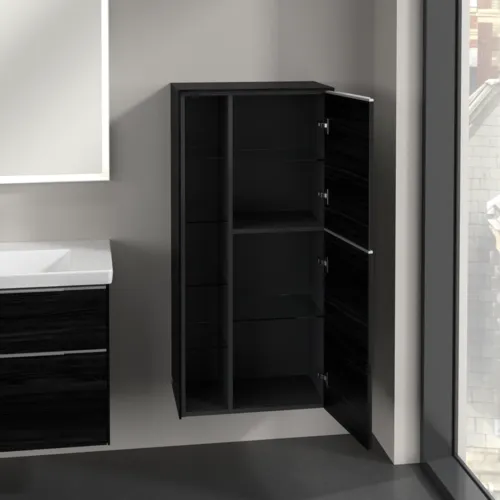 Bild von VILLEROY BOCH Subway 3.0 Mittelschrank, 2 Türen, 574 x 1200 x 362 mm, Black Oak / Black Oak #C59900AB