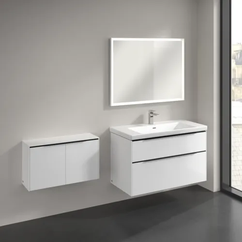 Bild von VILLEROY BOCH Subway 3.0 Sideboard, 2 Türen, 728 x 423 x 256 mm, Brilliant White / Brilliant White #C60001VE