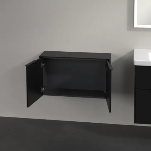 Bild von VILLEROY BOCH Subway 3.0 Sideboard, 2 Türen, 728 x 423 x 256 mm, Volcano Black / Volcano Black #C60001VL