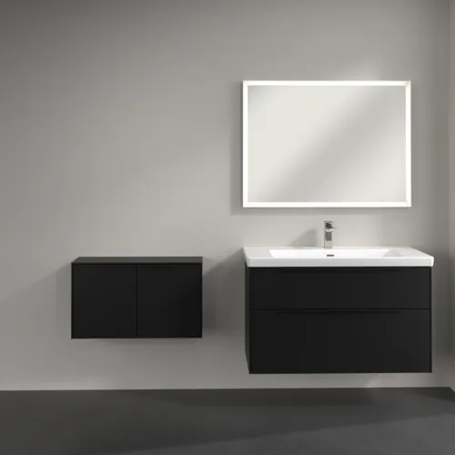 Bild von VILLEROY BOCH Subway 3.0 Sideboard, 2 Türen, 728 x 423 x 256 mm, Volcano Black / Volcano Black #C60001VL