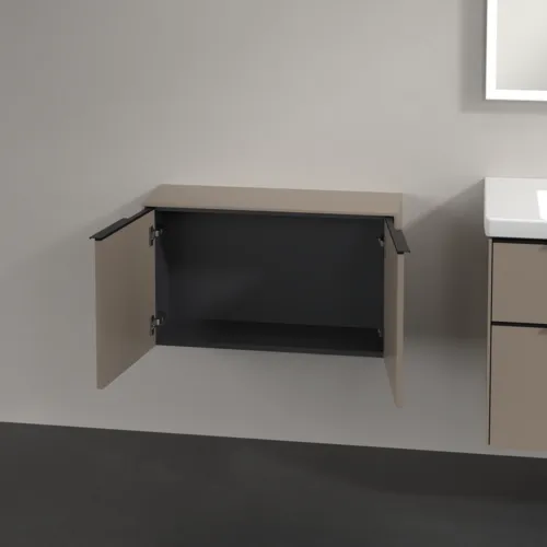 Picture of VILLEROY BOCH Subway 3.0 Sideboard, 2 doors, 728 x 423 x 256 mm, Taupe / Taupe #C60001VM