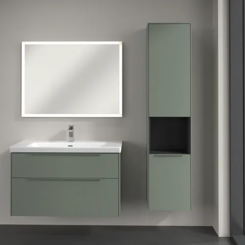 Bild von VILLEROY BOCH Subway 3.0 Hochschrank, 2 Türen, 400 x 1710 x 362 mm, Soft Green / Soft Green #C58902AF