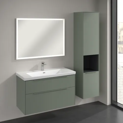 Bild von VILLEROY BOCH Subway 3.0 Hochschrank, 2 Türen, 400 x 1710 x 362 mm, Soft Green / Soft Green #C58902AF