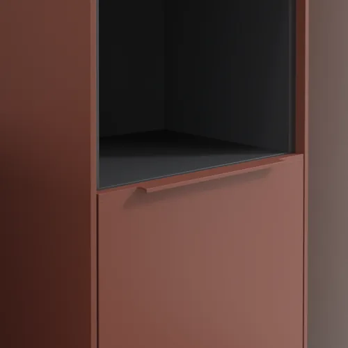 Bild von VILLEROY BOCH Subway 3.0 Hochschrank, 2 Türen, 400 x 1710 x 362 mm, Wine Red / Wine Red #C58902AH