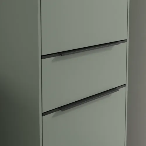 Bild von VILLEROY BOCH Subway 3.0 Hochschrank, 2 Türen, 1 Auszug, 400 x 1710 x 362 mm, Soft Green / Soft Green #C59101AF