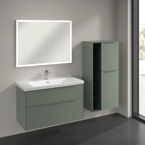 Bild von VILLEROY BOCH Subway 3.0 Mittelschrank, 2 Türen, 574 x 1200 x 362 mm, Soft Green / Soft Green #C59902AF