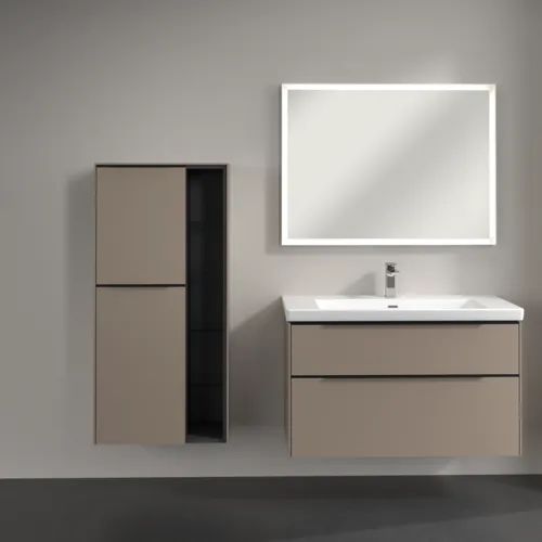 Bild von VILLEROY BOCH Subway 3.0 Mittelschrank, 2 Türen, 574 x 1200 x 362 mm, Taupe / Taupe #C59801VM
