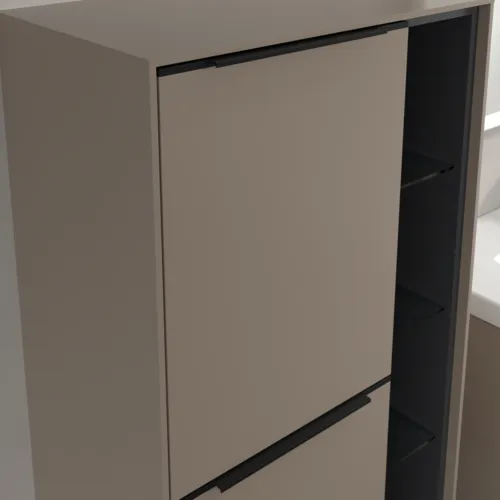 Bild von VILLEROY BOCH Subway 3.0 Mittelschrank, 2 Türen, 574 x 1200 x 362 mm, Taupe / Taupe #C59801VM