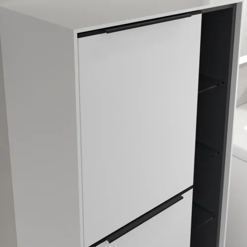 Bild von VILLEROY BOCH Subway 3.0 Mittelschrank, 2 Türen, 574 x 1200 x 362 mm, Pure White / Pure White #C59801VF