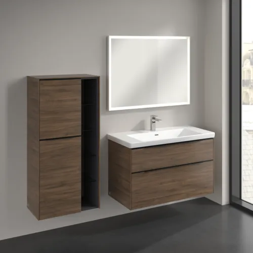 Bild von VILLEROY BOCH Subway 3.0 Mittelschrank, 2 Türen, 574 x 1200 x 362 mm, Arizona Oak / Arizona Oak #C59801VH