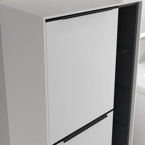 Bild von VILLEROY BOCH Subway 3.0 Mittelschrank, 2 Türen, 574 x 1200 x 362 mm, Brilliant White / Brilliant White #C59801VE