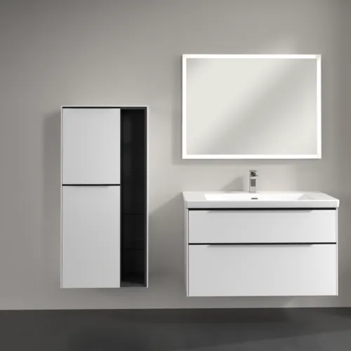 Bild von VILLEROY BOCH Subway 3.0 Mittelschrank, 2 Türen, 574 x 1200 x 362 mm, Brilliant White / Brilliant White #C59801VE