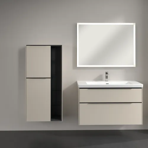 Bild von VILLEROY BOCH Subway 3.0 Mittelschrank, 2 Türen, 574 x 1200 x 362 mm, Cashmere Grey / Cashmere Grey #C59801VN