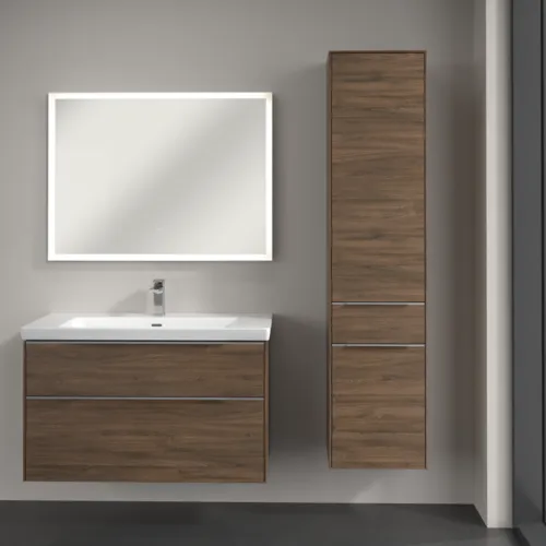 Bild von VILLEROY BOCH Subway 3.0 Hochschrank, 2 Türen, 1 Auszug, 400 x 1710 x 362 mm, Arizona Oak / Arizona Oak #C59100VH