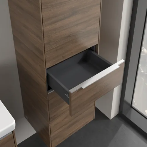 Bild von VILLEROY BOCH Subway 3.0 Hochschrank, 2 Türen, 1 Auszug, 400 x 1710 x 362 mm, Arizona Oak / Arizona Oak #C59100VH