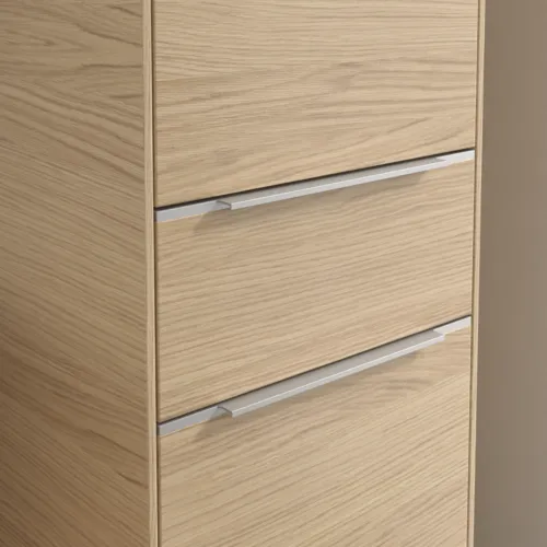Bild von VILLEROY BOCH Subway 3.0 Hochschrank, 2 Türen, 1 Auszug, 400 x 1710 x 362 mm, Nordic Oak / Nordic Oak #C59100VJ