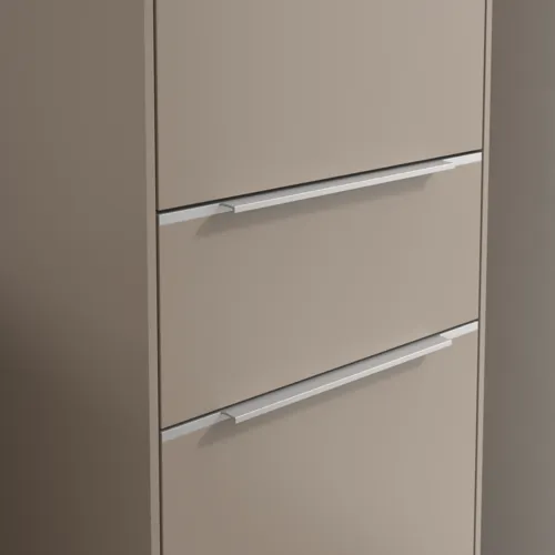 Bild von VILLEROY BOCH Subway 3.0 Hochschrank, 2 Türen, 1 Auszug, 400 x 1710 x 362 mm, Taupe / Taupe #C59100VM