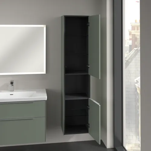 Bild von VILLEROY BOCH Subway 3.0 Hochschrank, 2 Türen, 400 x 1710 x 362 mm, Soft Green / Soft Green #C58900AF