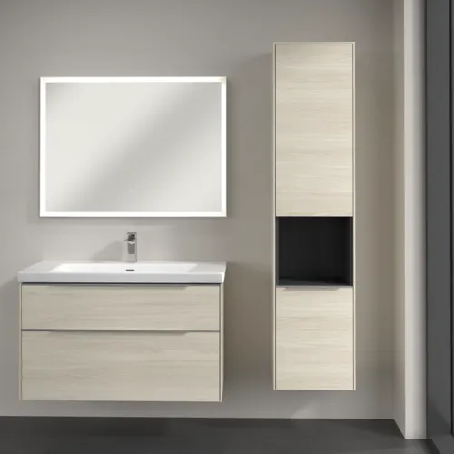 Bild von VILLEROY BOCH Subway 3.0 Hochschrank, 2 Türen, 400 x 1710 x 362 mm, White Oak / White Oak #C58900AA