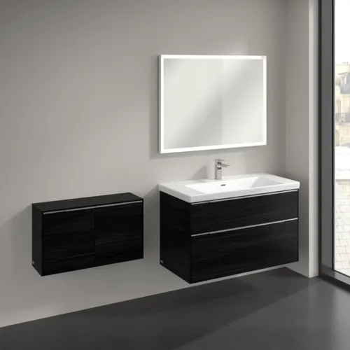 Bild von VILLEROY BOCH Subway 3.0 Sideboard, 2 Türen, 728 x 423 x 256 mm, Black Oak / Black Oak #C60000AB