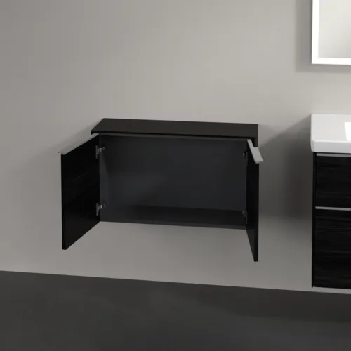 Bild von VILLEROY BOCH Subway 3.0 Sideboard, 2 Türen, 728 x 423 x 256 mm, Black Oak / Black Oak #C60000AB