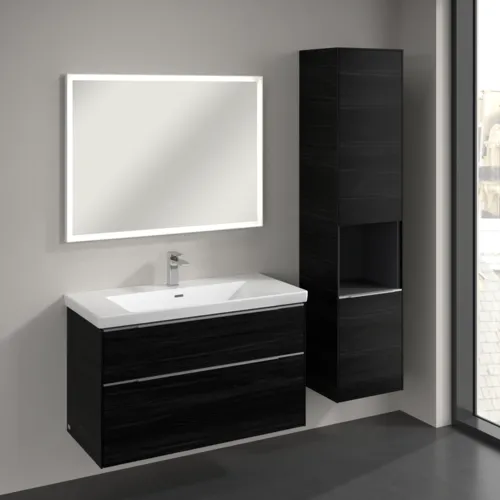 Bild von VILLEROY BOCH Subway 3.0 Hochschrank, 2 Türen, 400 x 1710 x 362 mm, Black Oak / Black Oak #C58900AB