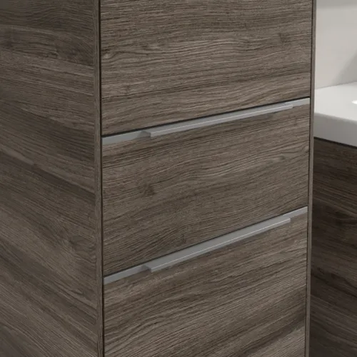 Bild von VILLEROY BOCH Subway 3.0 Hochschrank, 2 Türen, 1 Auszug, 400 x 1710 x 362 mm, Stone Oak / Stone Oak #C59000RK
