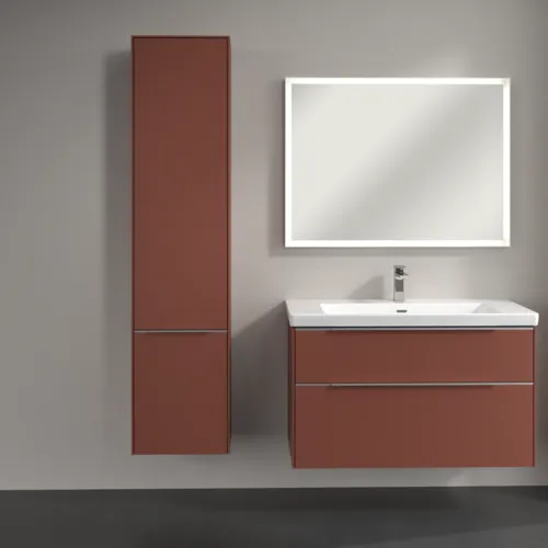 Bild von VILLEROY BOCH Subway 3.0 Hochschrank, 2 Türen, 400 x 1710 x 362 mm, Wine Red / Wine Red #C58600AH