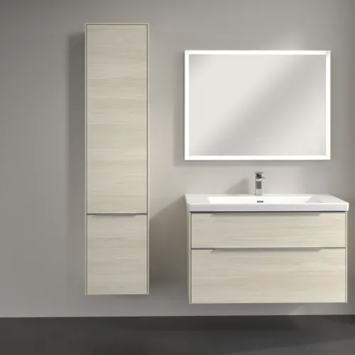 Bild von VILLEROY BOCH Subway 3.0 Hochschrank, 2 Türen, 400 x 1710 x 362 mm, White Oak / White Oak #C58600AA