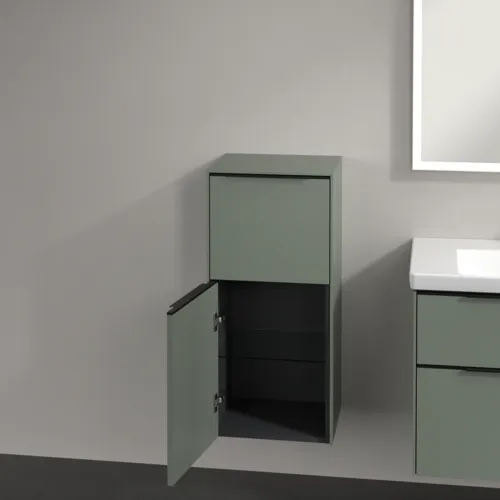 Bild von VILLEROY BOCH Subway 3.0 Seitenschrank, 1 Auszug, 1 Tür, 400 x 860 x 362 mm, Soft Green / Soft Green #C59401AF
