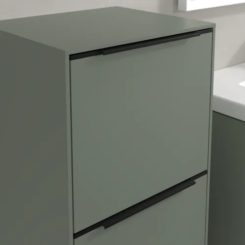 Bild von VILLEROY BOCH Subway 3.0 Seitenschrank, 1 Auszug, 1 Tür, 400 x 860 x 362 mm, Soft Green / Soft Green #C59401AF