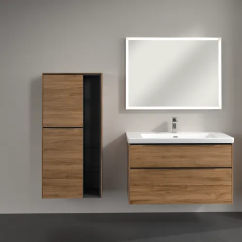 Bild von VILLEROY BOCH Subway 3.0 Mittelschrank, 2 Türen, 574 x 1200 x 362 mm, Kansas Oak / Kansas Oak #C59801RH