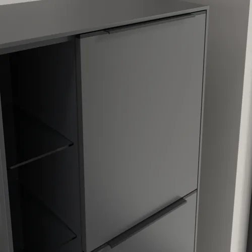 Bild von VILLEROY BOCH Subway 3.0 Mittelschrank, 2 Türen, 574 x 1200 x 362 mm, Graphite / Graphite #C59901VR