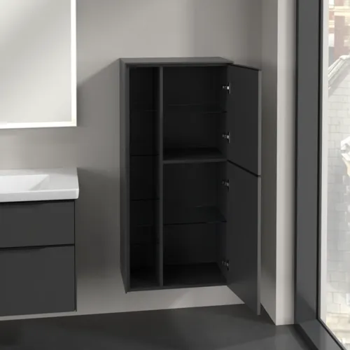 Bild von VILLEROY BOCH Subway 3.0 Mittelschrank, 2 Türen, 574 x 1200 x 362 mm, Graphite / Graphite #C59901VR
