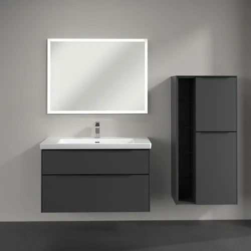 Bild von VILLEROY BOCH Subway 3.0 Mittelschrank, 2 Türen, 574 x 1200 x 362 mm, Graphite / Graphite #C59901VR