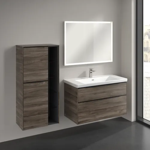 VILLEROY BOCH Subway 3.0 Mittelschrank, 2 Türen, 574 x 1200 x 362 mm, Stone Oak / Stone Oak #C59801RK, Bild 3